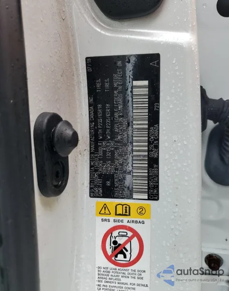 2018 Lexus Rx 350 Base из США, поврежденный, VIN 2T2BZMCA2JC162953